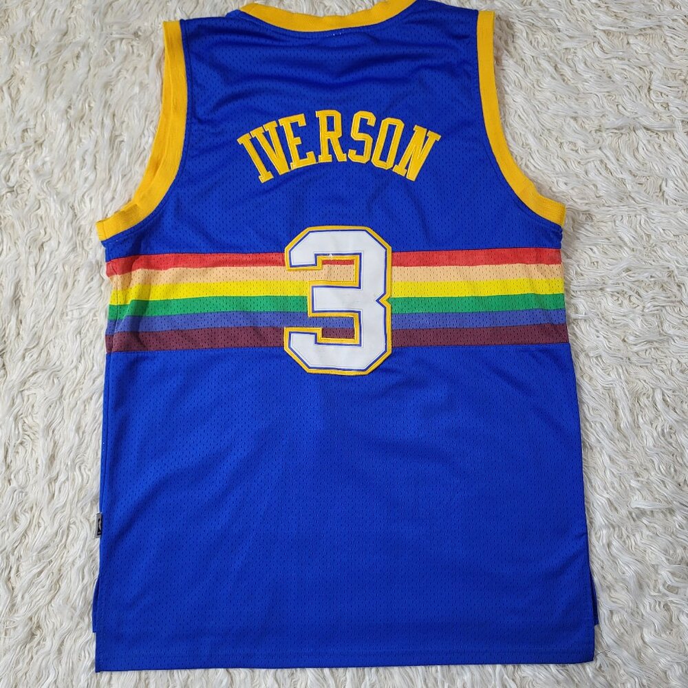 Mens Hardwood Classic Throwback Allen Iverson Jersey - Large - Picture 9 of 13
